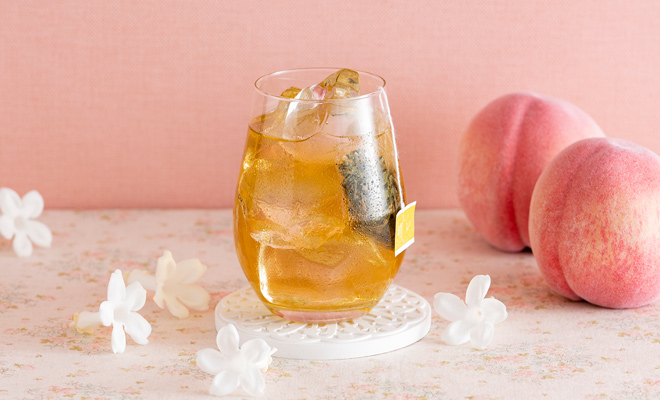 白桃のジャスミン茶